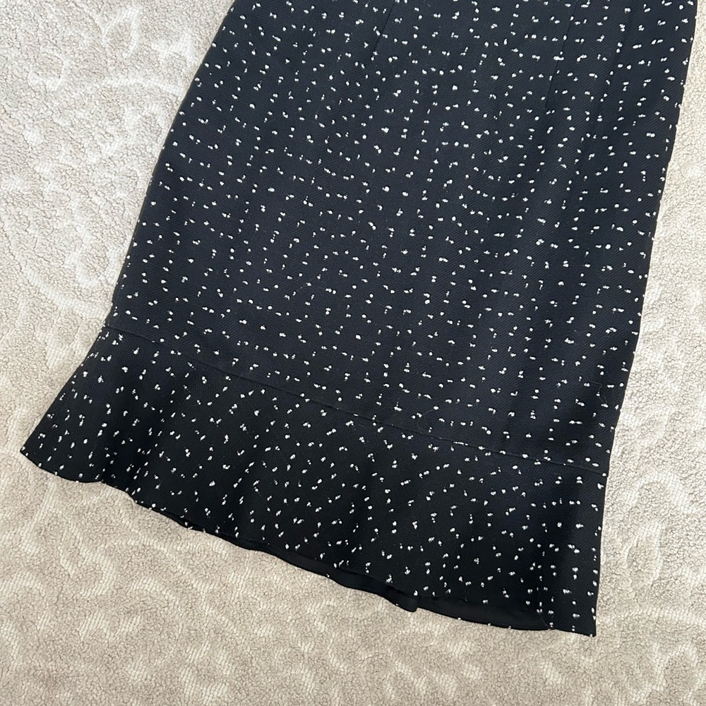 Sara Campbell 8 vintage black white wool sleeveless lined dress - Picture 4 of 9